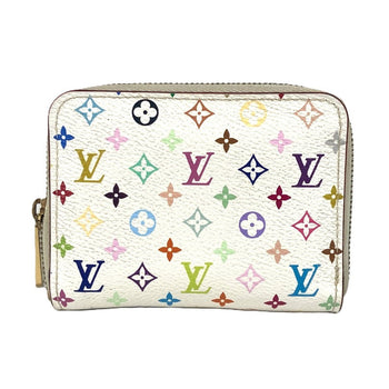Louis Vuitton Coin Case M93741 Monogram Multicolor Canvas White Monogram Multicolor Zippy Coin