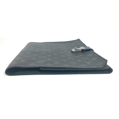 Louis Vuitton Clutch Bag Gi0273 Monogram Eclipse Canvas Black Monogram Eclipse Portodocument Frank