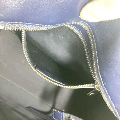 Salvatore Ferragamo Tote Bag Denim, Leather Blue Logo
