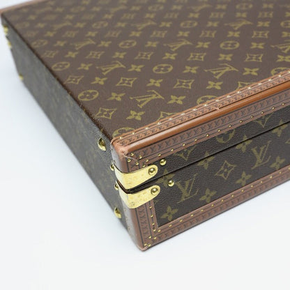 Louis Vuitton Trunk M53012 Monogram Canvas Brown Attache Case Monogram President Mens