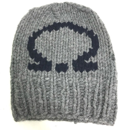 Salvatore Ferragamo Knit Hat Wool Gray Gancini Women