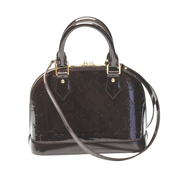 Louis Vuitton Handbag M91678 Monogram Vernis Purple 2Way Bag Monogram Alma Bb Women