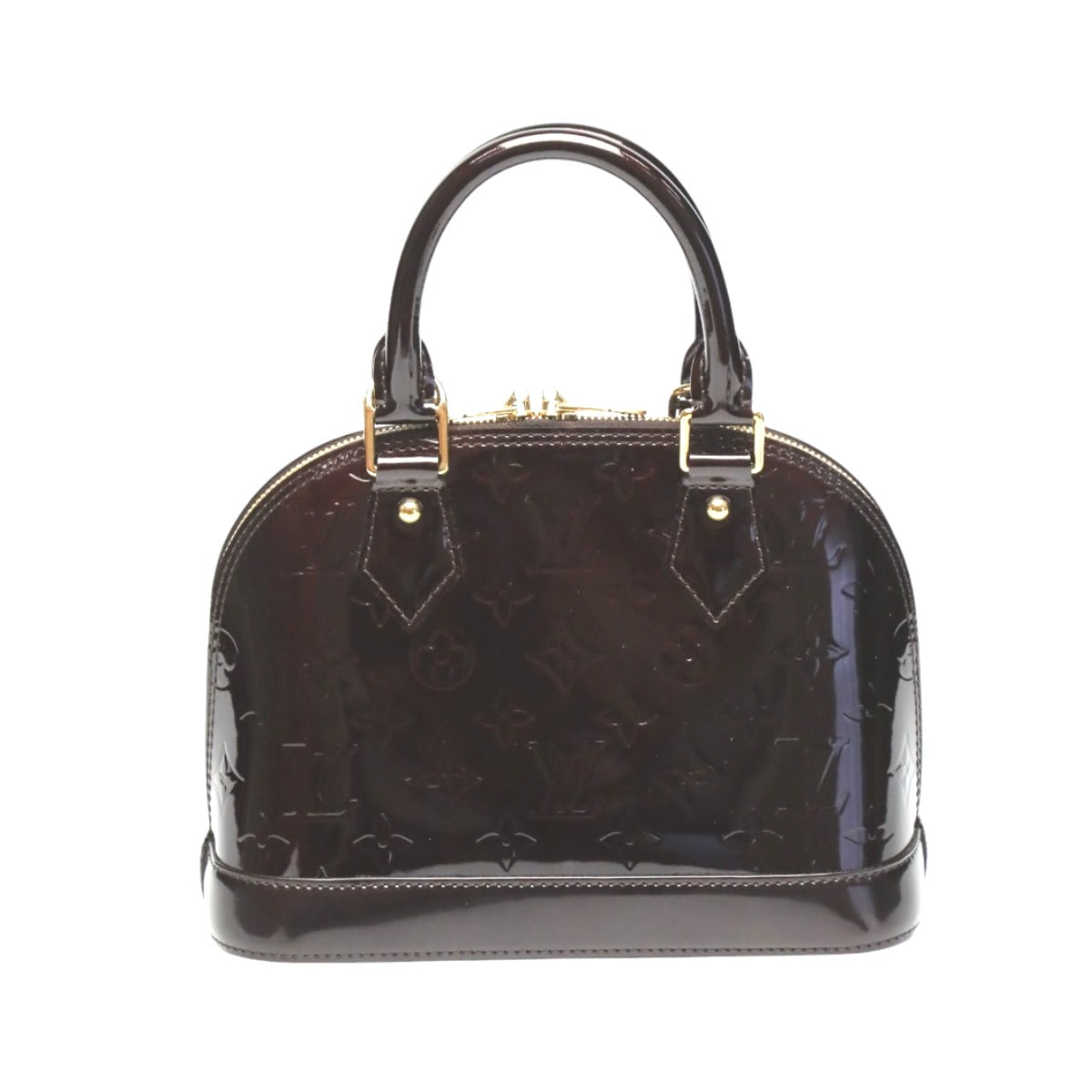 Louis Vuitton Handbag M91678 Monogram Vernis Purple 2Way Bag Monogram Alma Bb Women