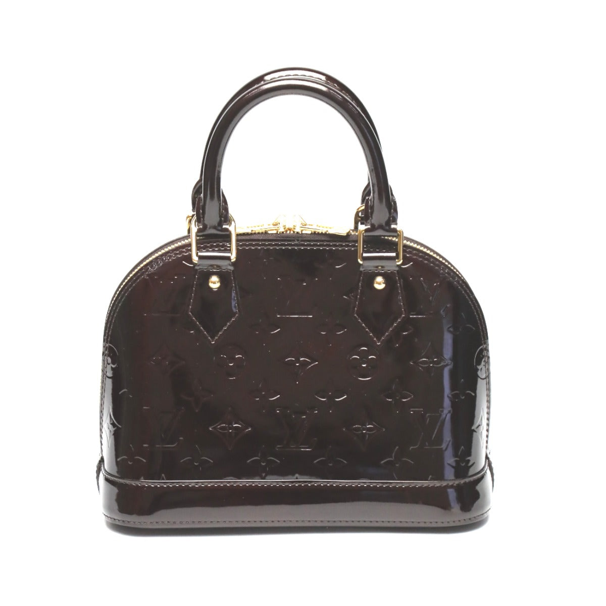 Louis Vuitton Handbag M91678 Monogram Vernis Purple 2Way Bag Monogram Alma Bb Women