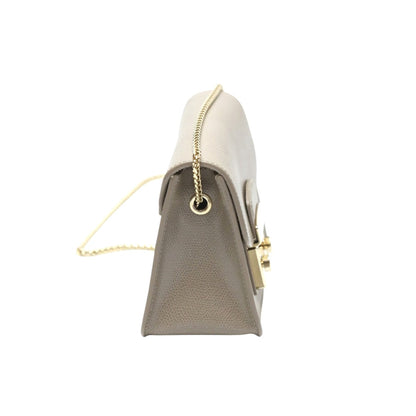 Furla Shoulder Bag G6400/S2 Leather Gurege Chainshoulder Bag Gold Metal Metropolis Women
