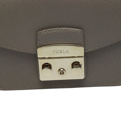 Furla Shoulder Bag G6400/S2 Leather Gurege Chainshoulder Bag Gold Metal Metropolis Women