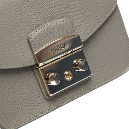 Furla Shoulder Bag G6400/S2 Leather Gurege Chainshoulder Bag Gold Metal Metropolis Women