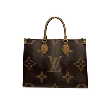 Louis Vuitton Tote Bag M45321 Monogram Canvas Brown Monogram Giant Reverse On The Go Mm