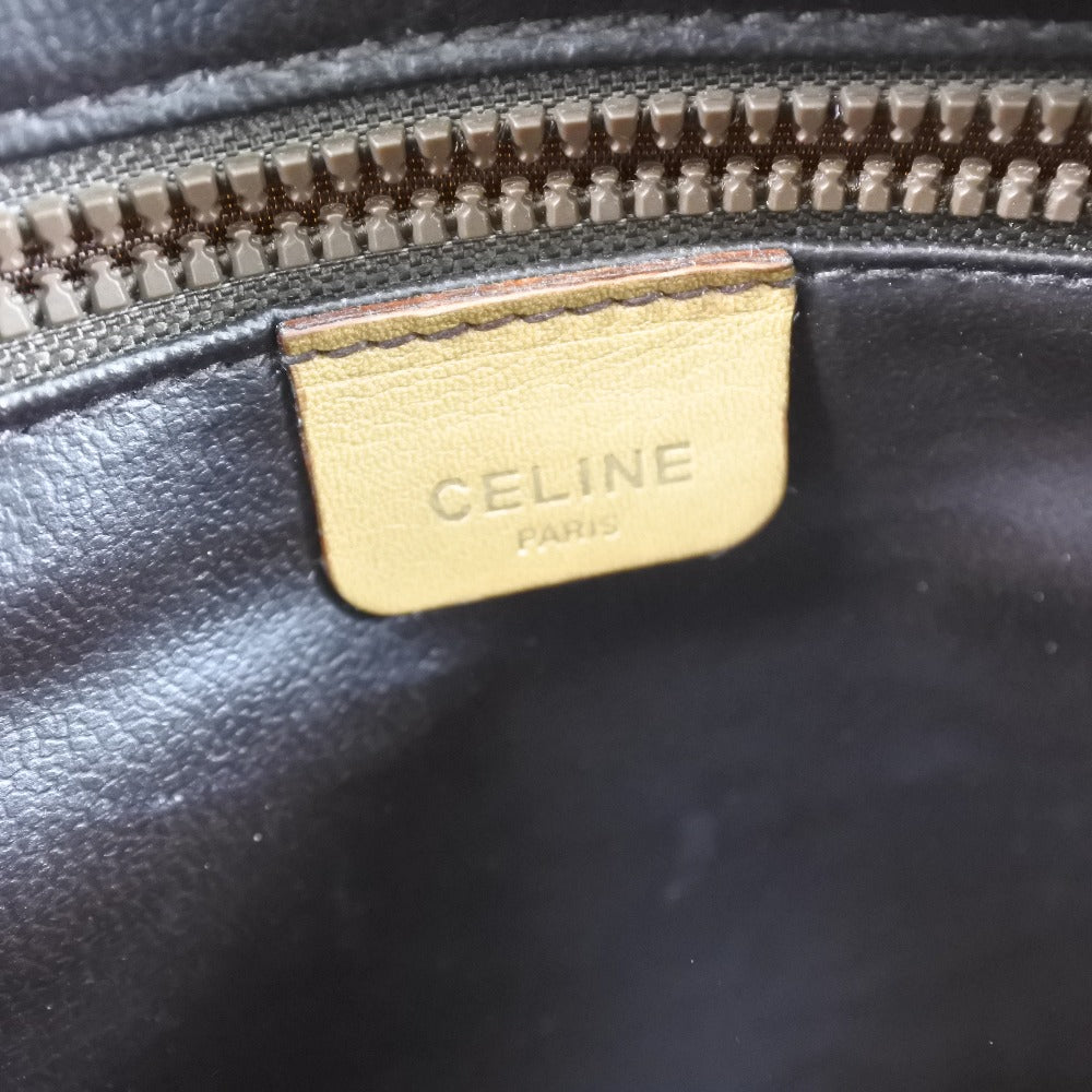 Celine Shoulder Bag Pvc Brown Macadam Women