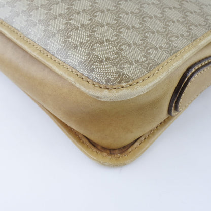 Celine Shoulder Bag Pvc Brown Macadam Women
