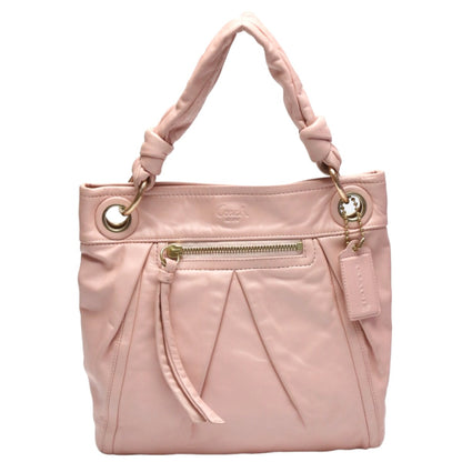 Coach Handbag 13416 Leather Pink 2Way Calfskin Back Hoodie Leather Women