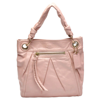 Coach Handbag 13416 Leather Pink 2Way Calfskin Back Hoodie Leather Women