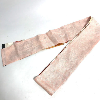 Burberry Scarf 8021938 Silk Pink Floral Print Silk Skinny Scarf Women