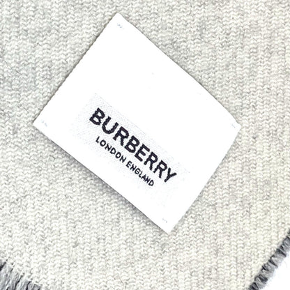 Burberry Scarf 80085081 Wool Black Fringe Scarf Mens