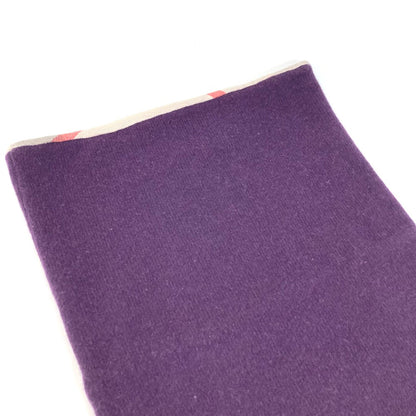 Burberry Scarf Wool Purple Check Snood Women