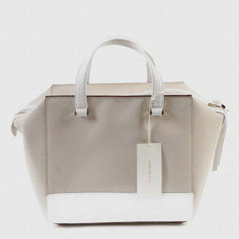Kate Spade Handbag Leather Beige X White Unused Item Women