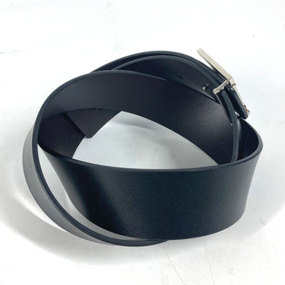 Burberry Belt Leather Black Tb Logo Mens 85