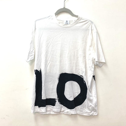 Burberry Short Sleeve T-Shirt 8037303 Cotton White Love Mens M