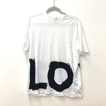 Burberry Short Sleeve T-Shirt 8037303 Cotton White Love Mens M