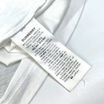 Burberry Short Sleeve T-Shirt 8037303 Cotton White Love Mens M