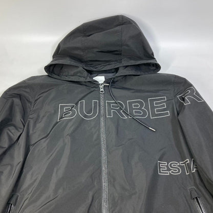 Burberry Jacket Nylon Black Outer Apparel Long Sleeve Tops Check Inside Hoodie Logo Mens K
