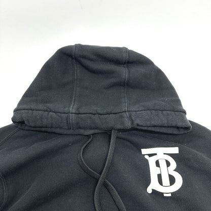 Burberry Hoodie 8024352 Cotton Black Hood Long Sleeve Landon Tb Hoodie Logo Women R