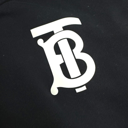 Burberry Hoodie 8024352 Cotton Black Hood Long Sleeve Landon Tb Hoodie Logo Women R