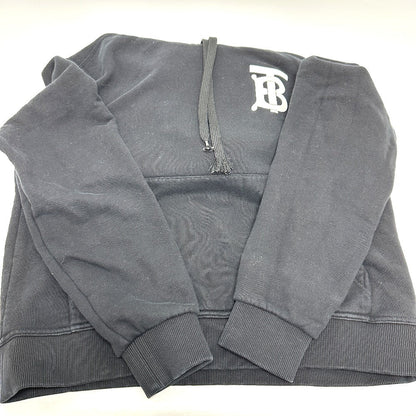 Burberry Hoodie 8024352 Cotton Black Hood Long Sleeve Landon Tb Hoodie Logo Women R