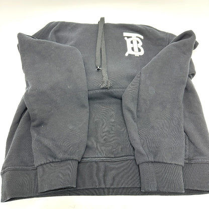 Burberry Hoodie 8024352 Cotton Black Hood Long Sleeve Landon Tb Hoodie Logo Women R