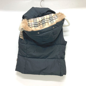 Burberry Down Vest Nylon Black London Women 40