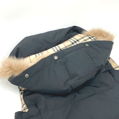 Burberry Down Vest Nylon Black London Women 40