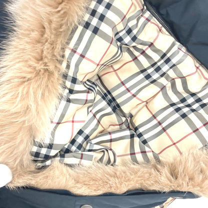 Burberry Down Vest Nylon Black London Women 40