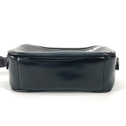 Burberry Shoulder Bag Leather Black By Color Logo Horseferry Mens