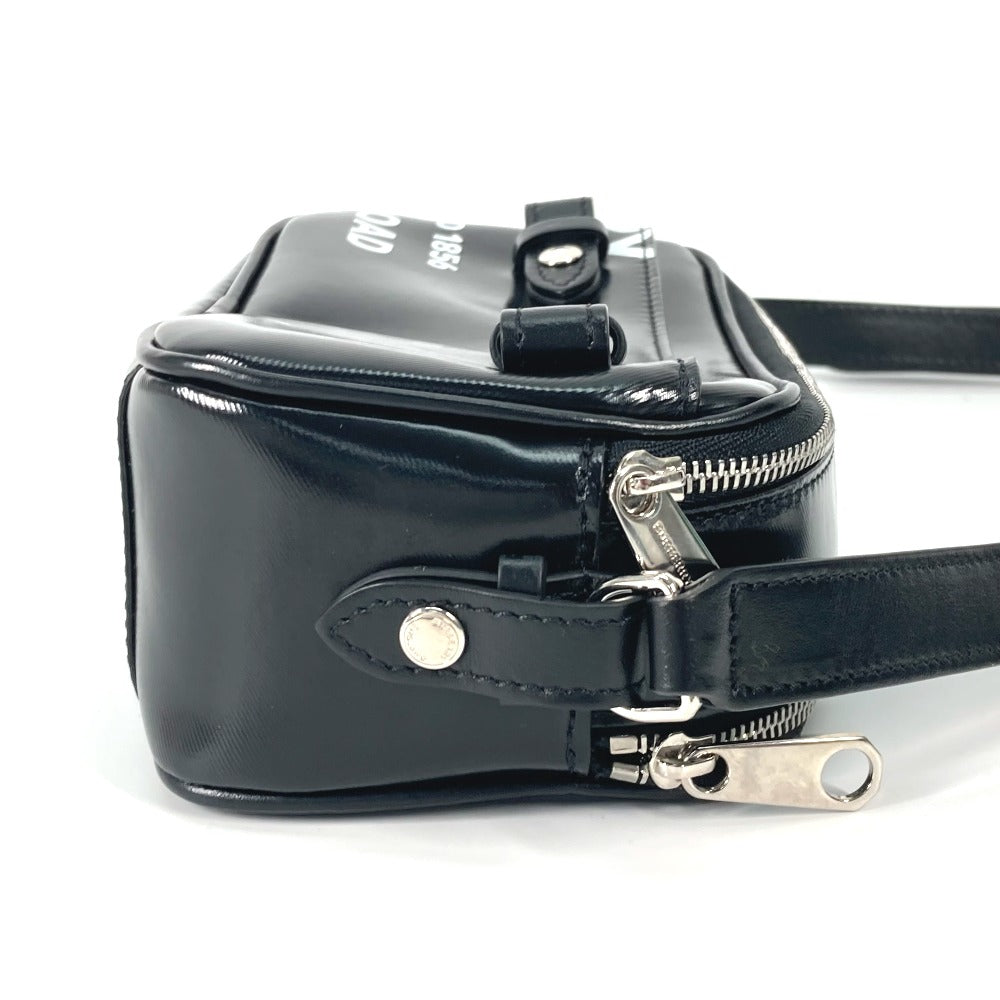 Burberry Shoulder Bag Leather Black By Color Logo Horseferry Mens
