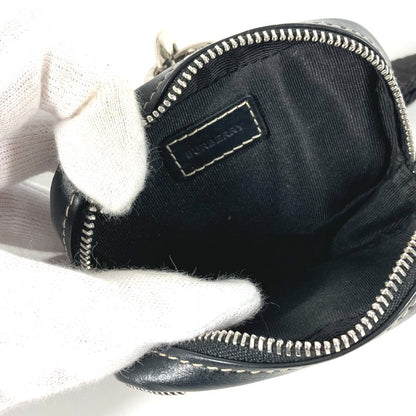 Burberry Coin Case Leather, Pvc Black Coin Pocket Wallet Check Women(Unisex)