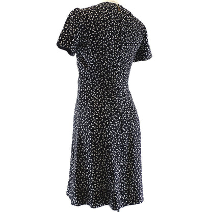 Louis Vuitton One Piece Silk Black Two-Piece Set One-Piece Sandals Dresses 34/Sandals 36 1/2