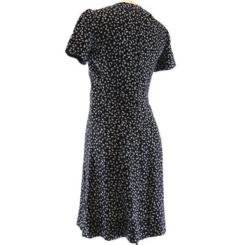 Louis Vuitton One Piece Silk Black Two-Piece Set One-Piece Sandals Dresses 34/Sandals 36 1/2