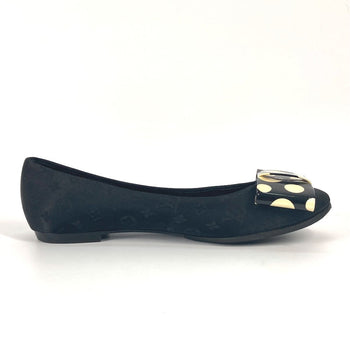 Louis Vuitton Pumps Patent Leather, Canvas Black Vernis Yayoi Kusama Collaboration Ribbon Ribbon