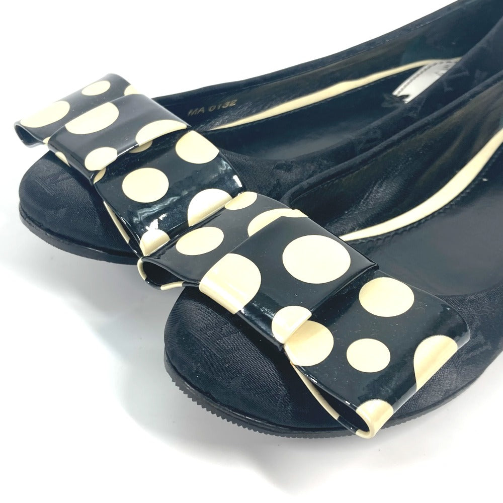Louis Vuitton Pumps Patent Leather, Canvas Black Vernis Yayoi Kusama Collaboration Ribbon Ribbon