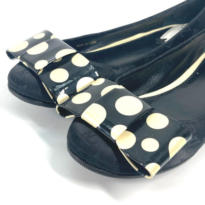 Louis Vuitton Pumps Patent Leather, Canvas Black Vernis Yayoi Kusama Collaboration Ribbon Ribbon