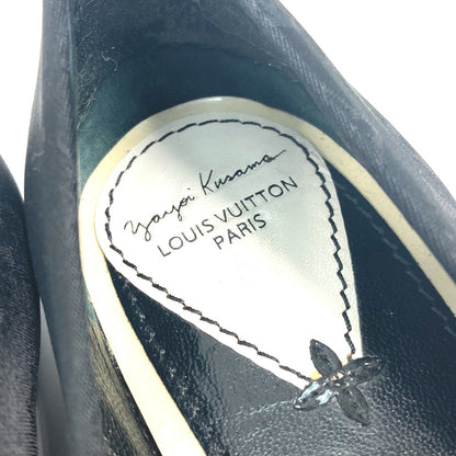 Louis Vuitton Pumps Patent Leather, Canvas Black Vernis Yayoi Kusama Collaboration Ribbon Ribbon