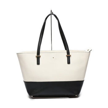 Kate Spade Tote Bag Leather Black X Cream Kate Spade Women
