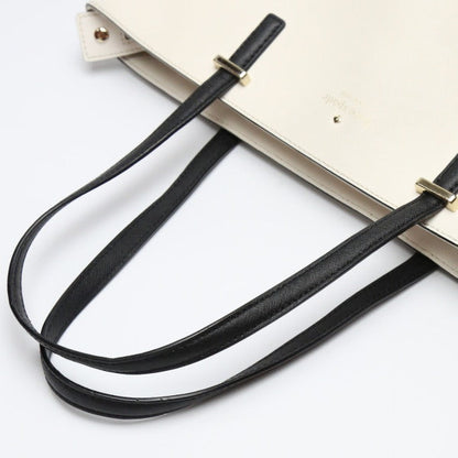 Kate Spade Tote Bag Leather Black X Cream Kate Spade Women