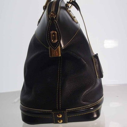 Louis Vuitton Handbag M91887 Leather Noir Lockitpm Suhari Tote Bag Women(Unisex)