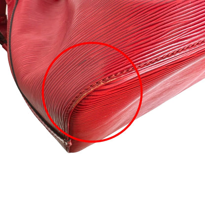 Louis Vuitton Shoulder Bag M44107 Epi Leather Castarian Red Petit Noe Epi Drawstring Type Women