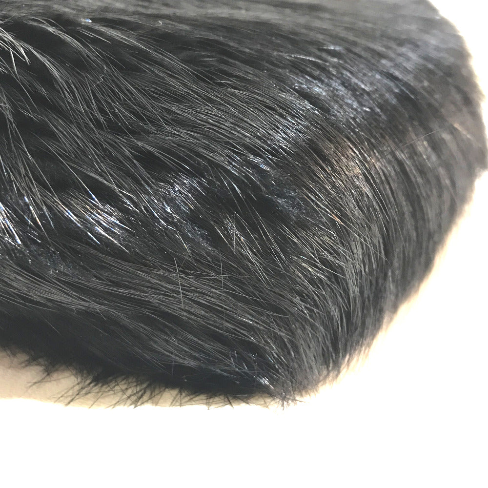 Balenciaga Handbag Fur Black Cable Fur Women