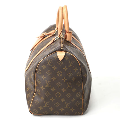 Louis Vuitton Boston Duffel Bag M41428 Monogram Canvas Brown Travel Bag Monogram Keepall 45
