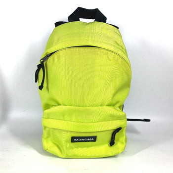 Balenciaga Backpack 558163 Nylon Canvas Yellow Explorer Logo Mens(Unisex)