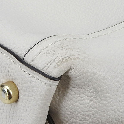 Coach Shoulder Bag 57125 Leather White Women