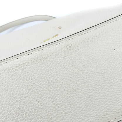 Coach Shoulder Bag 57125 Leather White Women